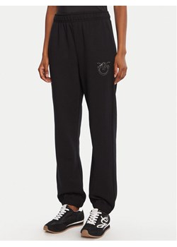 PINKO Spodnie dresowe Plumcake 104790 A2RO Czarny Regular Fit ze sklepu MODIVO w kategorii Spodnie damskie - zdjęcie 185575329