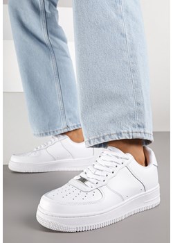 Białe Sneakersy ze Skóry Naturalnej z Perforacją Rilarose ze sklepu renee.pl w kategorii Buty sportowe damskie - zdjęcie 185575987