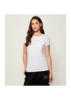 EA7 T-shirt | Slim Fit ze sklepu Gomez Fashion Store w kategorii Bluzki damskie - zdjęcie 185576376
