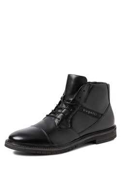 Bugatti Skórzane buty Mężczyźni skóra czarny jednolity ze sklepu vangraaf w kategorii Buty zimowe męskie - zdjęcie 185577648