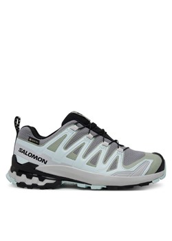 Trekkingi Salomon Xa Pro 3D V9 Gore-Tex L47823100 Szary ze sklepu eobuwie.pl w kategorii Buty sportowe damskie - zdjęcie 185578847