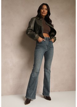 Niebieskie Jeansy High Waist o Kroju Dzwonów Feseara ze sklepu renee.pl w kategorii Jeansy damskie - zdjęcie 185580967
