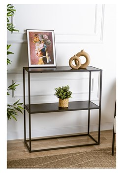 HanahHome Komoda &quot;Andras&quot; w kolorze czarnym - 80 x 85 x 30 cm ze sklepu Limango Polska w kategorii Meble - zdjęcie 185582096