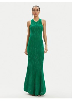 KARL LAGERFELD Sukienka dzianinowa 241W1335 Zielony Slim Fit ze sklepu MODIVO w kategorii Sukienki - zdjęcie 185583505