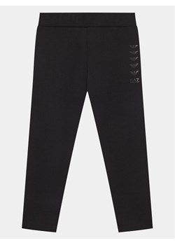 EA7 Emporio Armani Legginsy 3DFP53 FJ01Z 1200 Czarny Slim Fit ze sklepu MODIVO w kategorii Spodnie dziewczęce - zdjęcie 185583545