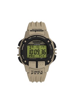 Timex Zegarek Ironman Flix 100 Lap TW5M63100 Beżowy ze sklepu MODIVO w kategorii Zegarki - zdjęcie 185583549