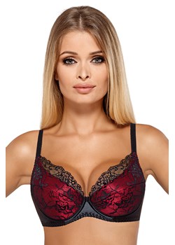 Biustonosz push-up PariPari Catherine III black-red ze sklepu kontri.pl w kategorii Biustonosze - zdjęcie 185584645