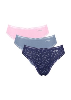 Sloggi 3-pack figi damskie Go Crush High Leg 10219672-V004, Kolor granatowo-niebiesko-różowy, Rozmiar XS, Sloggi ze sklepu Primodo w kategorii Majtki damskie - zdjęcie 185586617