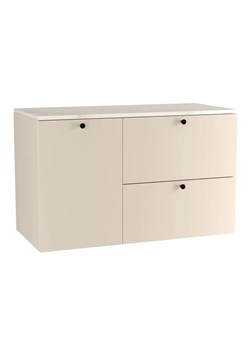 Wisząca szafka pod umywalkę kaszmir + marmur - Tavesi 8X ze sklepu Edinos.pl w kategorii Szafki i regały łazienkowe - zdjęcie 185587077