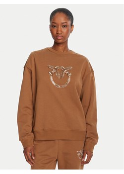 PINKO Bluza Nelly 100534 A2RO Brązowy Regular Fit ze sklepu MODIVO w kategorii Bluzy damskie - zdjęcie 185588485