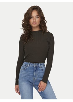 ONLY Bluzka Emma 15180040 Brązowy Slim Fit ze sklepu MODIVO w kategorii Bluzki damskie - zdjęcie 185588535