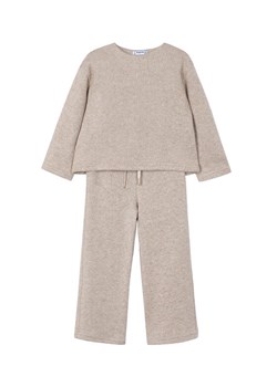 Mayoral Dres 4584 Beżowy Relaxed Fit ze sklepu MODIVO w kategorii Komplety dziewczęce - zdjęcie 185588539