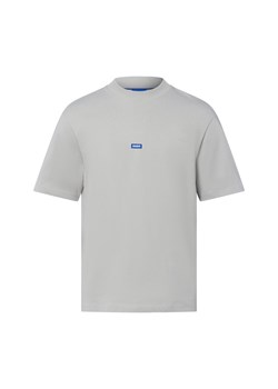 HUGO BLUE Koszulka męska - Nieros Mężczyźni Bawełna szary jednolity ze sklepu vangraaf w kategorii T-shirty męskie - zdjęcie 185589575