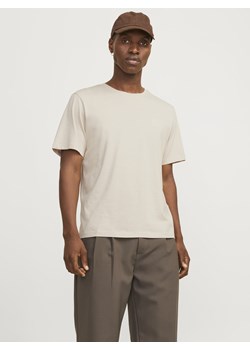 Jack & Jones T-shirt męski Mężczyźni Bawełna piaskowy jednolity ze sklepu vangraaf w kategorii T-shirty męskie - zdjęcie 185589588