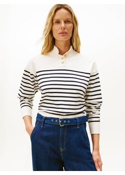 Tommy Hilfiger Sweter damski z dzianiny Kobiety écru w paski ze sklepu vangraaf w kategorii Swetry damskie - zdjęcie 185589629
