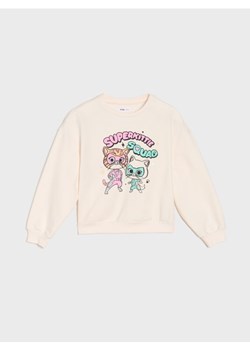 Sinsay - Bluza Disney Junior Super Kitties - kremowy ze sklepu Sinsay w kategorii Bluzy dziewczęce - zdjęcie 185591869