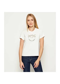 Pinko T-shirt QUENTIN | Regular Fit ze sklepu Gomez Fashion Store w kategorii Bluzki damskie - zdjęcie 185594259