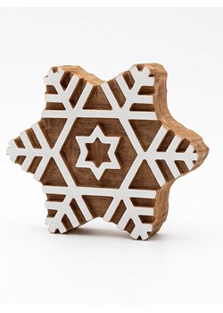Samimi Stempel &quot;Snowflake&quot; w kolorze jasnobrązowo-białym - 7 x 7 cm ze sklepu Limango Polska w kategorii Zabawki - zdjęcie 185596386