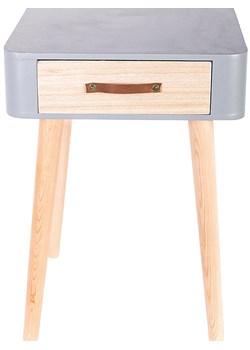 THE HOME DECO FACTORY Stolik nocny w kolorze szarym - 38 x 48 x 38 cm ze sklepu Limango Polska w kategorii Szafy - zdjęcie 185596616