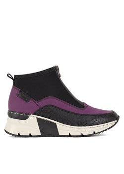 Sneakersy Rieker N6352-30 Czarny ze sklepu eobuwie.pl w kategorii Botki - zdjęcie 185596647