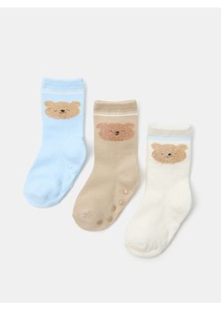 Sinsay - Skarpetki antypoślizgowe 3 pack - wielobarwny ze sklepu Sinsay w kategorii Skarpetki dziecięce - zdjęcie 185598365