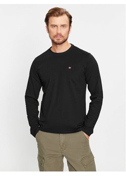 Napapijri Longsleeve Salis NP0A4HN7 Czarny Regular Fit ze sklepu MODIVO w kategorii T-shirty męskie - zdjęcie 185598936