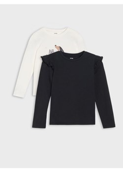Sinsay - Koszulki z długimi rękawami 2 pack - wielobarwny ze sklepu Sinsay w kategorii Bluzki dziewczęce - zdjęcie 185599878