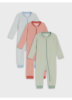 Sinsay - Śpiochy w paski zapinane na zamek 3 pack - szary ze sklepu Sinsay w kategorii Odzież dla niemowląt - zdjęcie 185599879