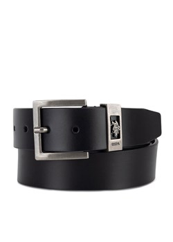 Pasek U.S. Polo Assn. WEUXT2521MHA Czarny ze sklepu eobuwie.pl w kategorii Paski męskie - zdjęcie 185600957