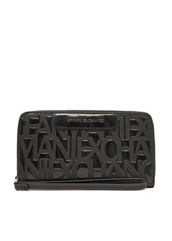 Duży Portfel Damski Armani Exchange XW001606 AF17290 UC001 Czarny ze sklepu eobuwie.pl w kategorii Portfele damskie - zdjęcie 185600965