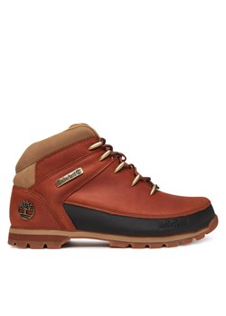 Trapery Timberland Euro Sprint Mid Lace TB0A2K84EJD1 Brązowy ze sklepu eobuwie.pl w kategorii Buty trekkingowe męskie - zdjęcie 185602425