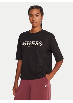 Guess T-Shirt V5YI02 I3Z14 Czarny Boxy Fit ze sklepu MODIVO w kategorii Bluzki damskie - zdjęcie 185602875