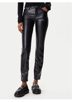 HUGO Spodnie z imitacji skóry Hilano-1 50546790 Czarny Slim Fit ze sklepu MODIVO w kategorii Spodnie damskie - zdjęcie 185602876