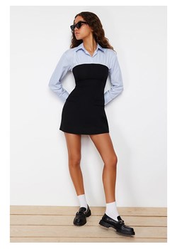 trendyol Sukienka w kolorze czarno-błękitnym ze sklepu Limango Polska w kategorii Sukienki - zdjęcie 185603818