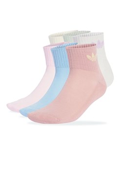 Skarpety adidas Originals Mid Ankle Socks 6-Pack JV8602 - multikolor ze sklepu streetstyle24.pl w kategorii Skarpetki damskie - zdjęcie 185604157