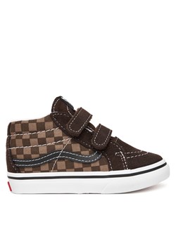 Sneakersy Vans SK8-Mid Reissue V VN000CQ0BRO1 Brązowy ze sklepu eobuwie.pl w kategorii Buty sportowe dziecięce - zdjęcie 185605299