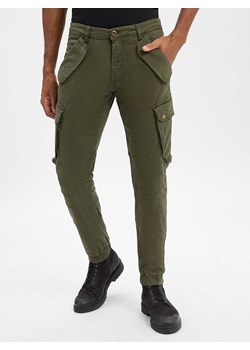 Alpha Industries Spodnie Mężczyźni Bawełna oliwkowy jednolity ze sklepu vangraaf w kategorii Spodnie męskie - zdjęcie 185607529