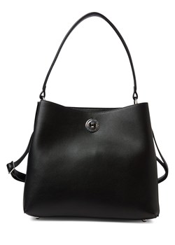 L.Credi Damska torba na ramię - Filippa Kobiety Sztuczna skóra czarny jednolity ze sklepu vangraaf w kategorii Torby Shopper bag - zdjęcie 185607538