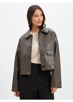 Neo Noir Kurtka damska Romana Faux Kobiety Sztuczna skóra czekoladowy jednolity ze sklepu vangraaf w kategorii Kurtki damskie - zdjęcie 185607547