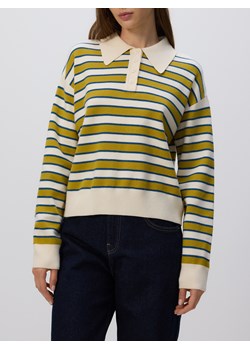Reserved - Sweter polo z wiskozą - wielobarwny ze sklepu Reserved w kategorii Swetry damskie - zdjęcie 185608347