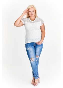 Bluzka FBZ941 EKRI ze sklepu fokus.pl w kategorii Bluzki damskie - zdjęcie 185609027