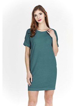 Sukienka FSU766 TURKUSOWY jeans ze sklepu fokus.pl w kategorii Sukienki - zdjęcie 185612486