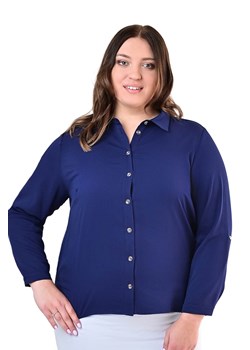 Bluzka FBZ1058 GRANATOWY ze sklepu fokus.pl w kategorii Koszule damskie - zdjęcie 185612809