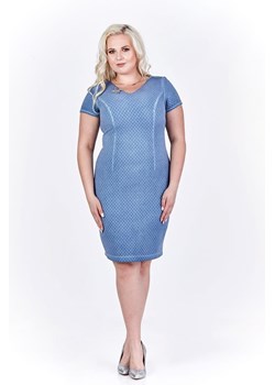 Sukienka FSU684 JEANSOWY jeans ze sklepu fokus.pl w kategorii Sukienki - zdjęcie 185613056