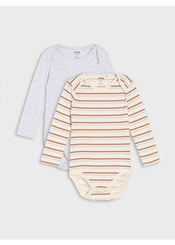 Sinsay - Body 2 pack - szary ze sklepu Sinsay w kategorii Body niemowlęce - zdjęcie 185615669