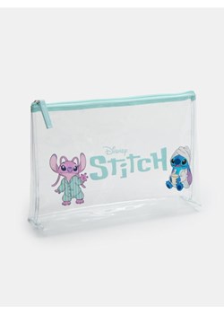 Sinsay - Zamykana kosmetyczka z nadrukiem Stitch - clear ze sklepu Sinsay w kategorii Kosmetyczki - zdjęcie 185615675