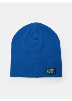 Sinsay - Prążkowana czapka z naszywką - niebieski - id: 206EL-50X - marki Sinsay - 185615717 Sinsay - Prążkowana czapka z naszywką - niebieski ze sklepu Sinsay w kategorii Czapki zimowe męskie - zdjęcie 185615717