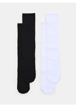Sinsay - Długie prążkowane skarpetki 2 pack - wielobarwny ze sklepu Sinsay w kategorii Skarpetki dziecięce - zdjęcie 185615809