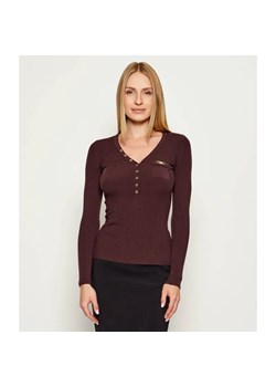 Elisabetta Franchi Sweter | Slim Fit | z dodatkiem jedwabiu ze sklepu Gomez Fashion Store w kategorii Swetry damskie - zdjęcie 185617695