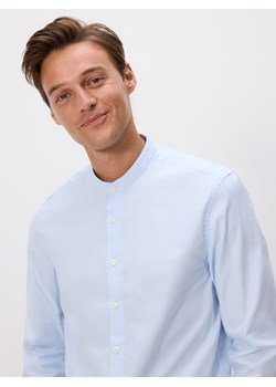 Reserved - Bawełniana koszula slim fit - jasnoniebieski ze sklepu Reserved w kategorii Koszule męskie - zdjęcie 185620586